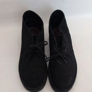 Clarks Originals Desert Boot Black Suede Size 7.5
